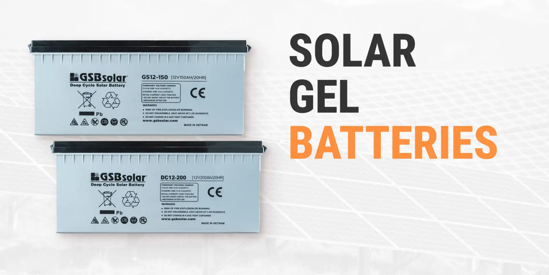 Gel batteries
